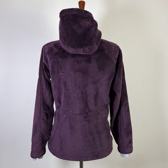 Mountain Hard Wear Fleece Jacket Hooded Women's Small Purple Fuzzy Full Zip - Picture 8 of 15